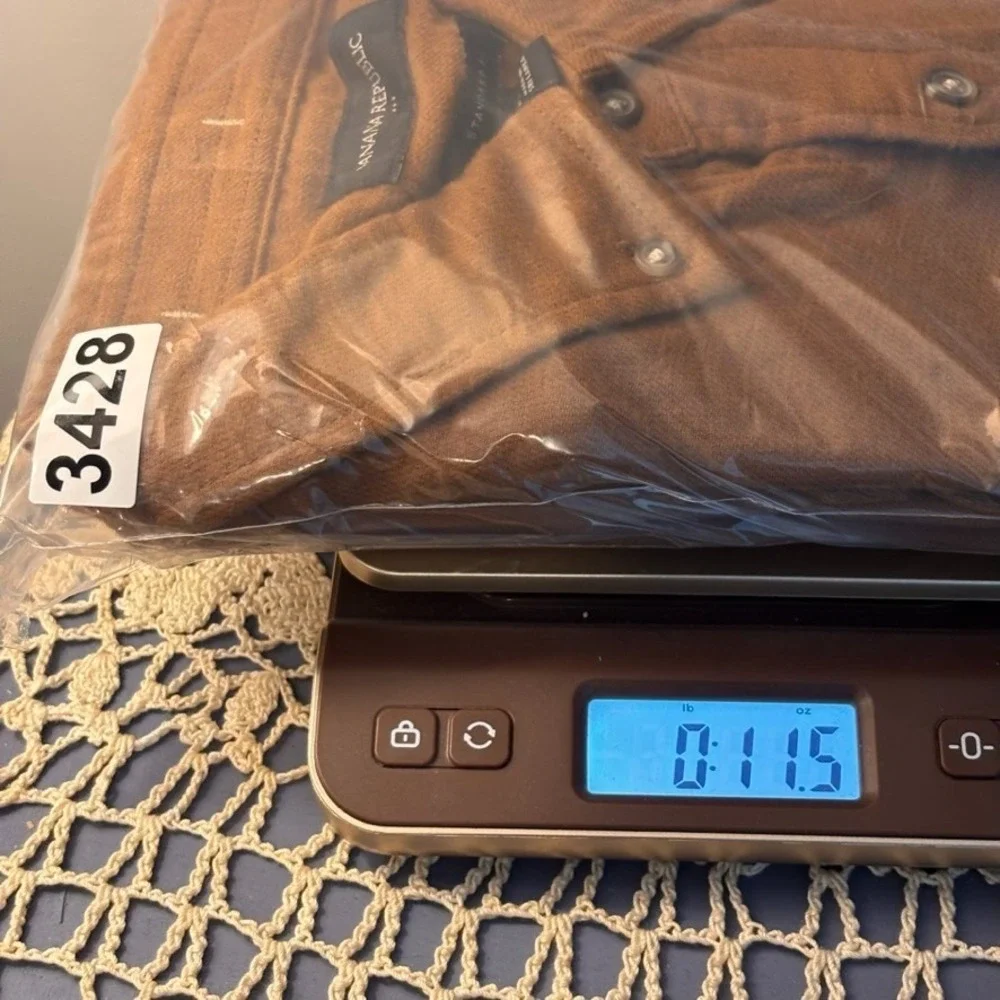 Banana Republic Mens Brown 100% Cotton Long Sleeve Button Down Shirt Shirt sz XL